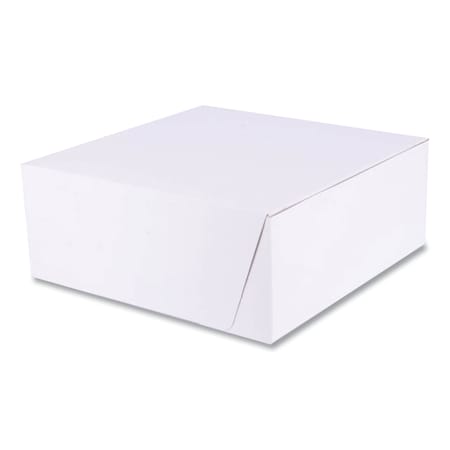 Sct White One-Piece Non-Window Bakery Boxes, Standard, 10 x 10 x 4, White, Paper, 100PK 1573